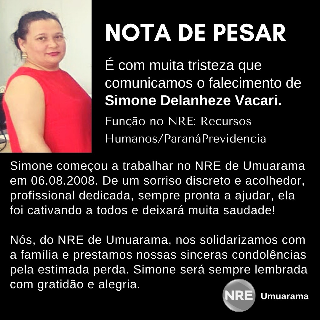 Nota de pesar Simone