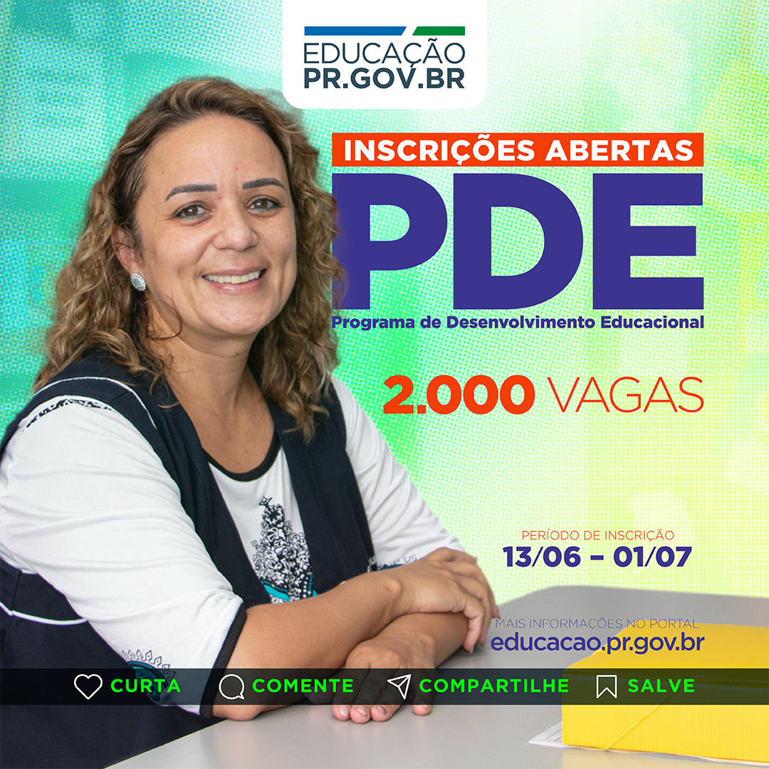 Inscrição PDE 2022