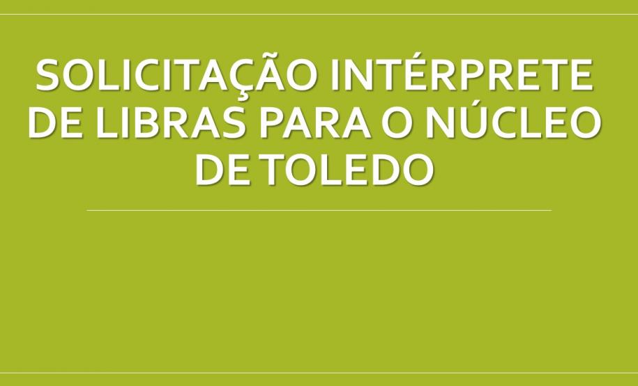 Intérprete Libras Toledo