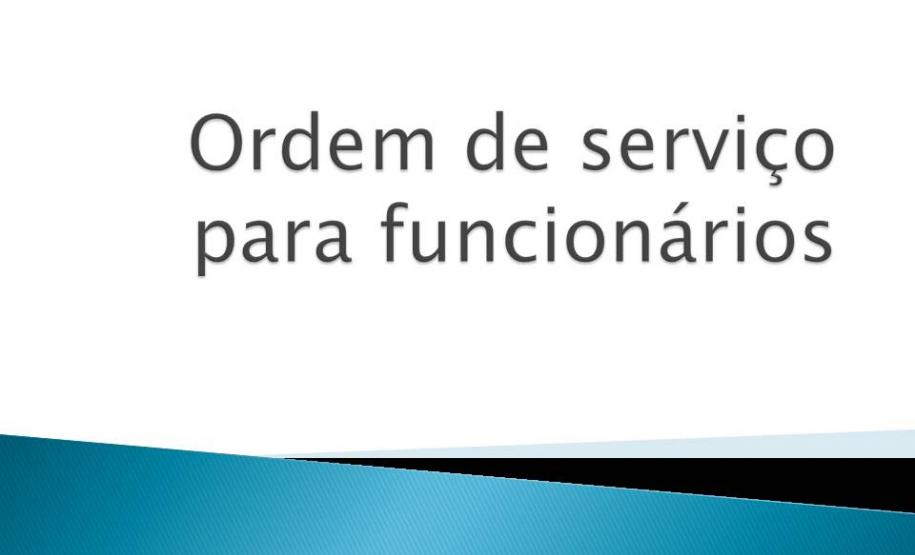 Ordem de serviço para funcionários